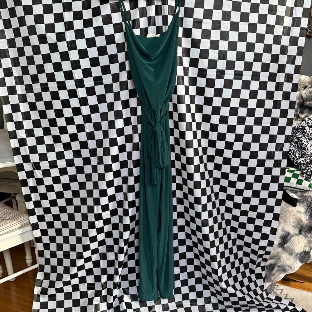 Forever 21 Deep Green Long Sleeve Dress